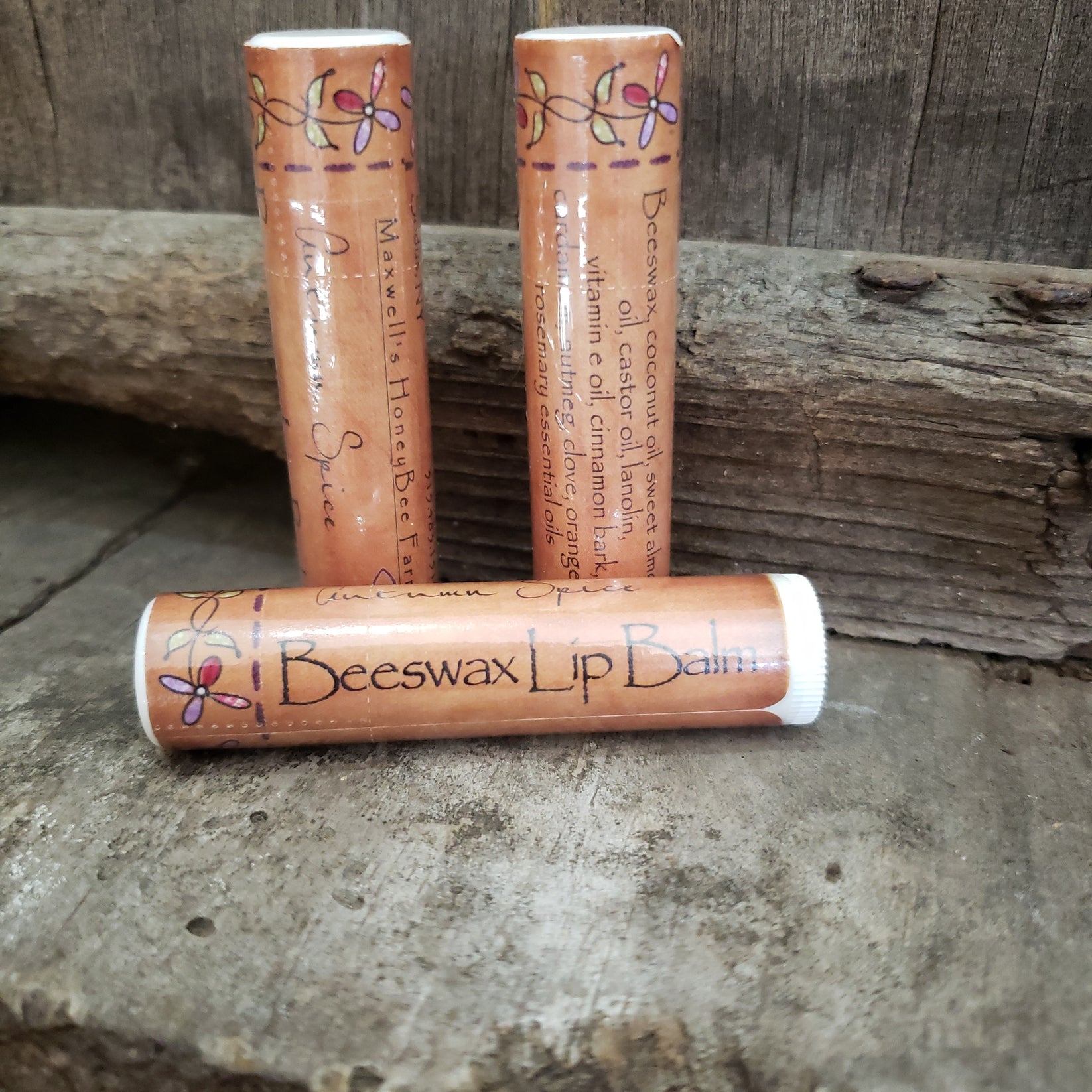 Autumn Spice Beeswax Lip Balm – Maxwells Honey Bee Farm llc