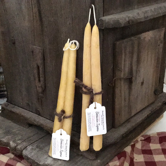 Hand Dipped Pure Beeswax Tapers